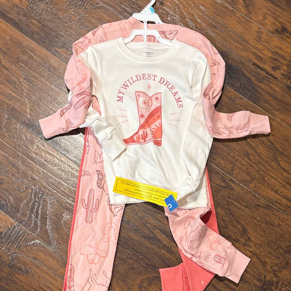 My Wildest Dreams Cowboy Boot Pajama Set of 2 size 5T